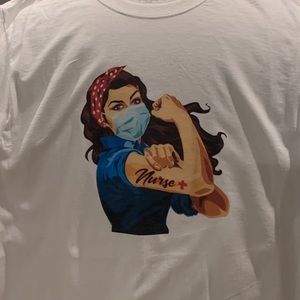 Slightly imperfect nurse strong tee